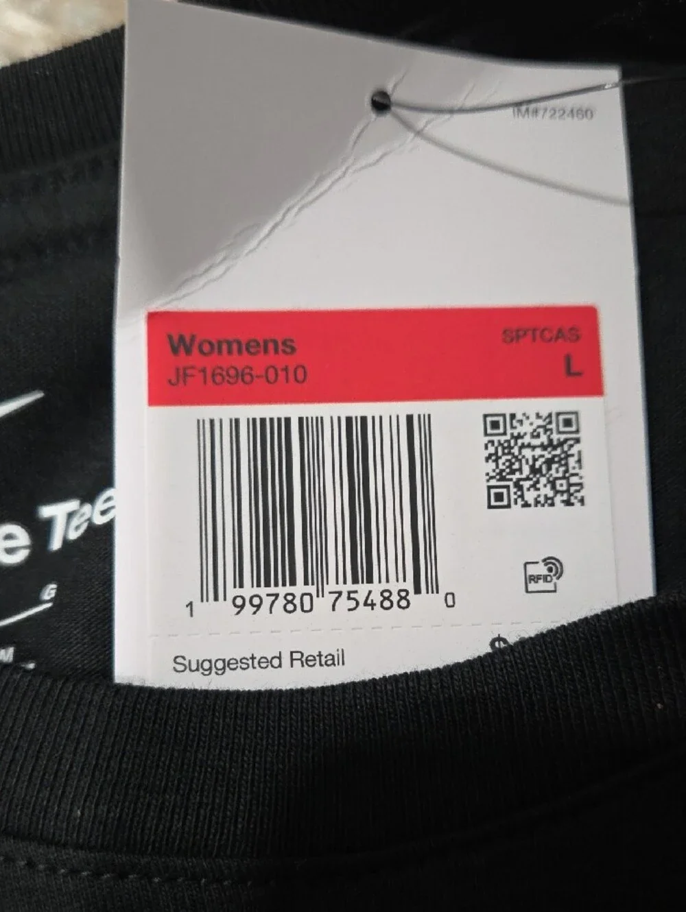 BTS x Nike, Nike Black BTS Short-Sleeve Performance Tee
